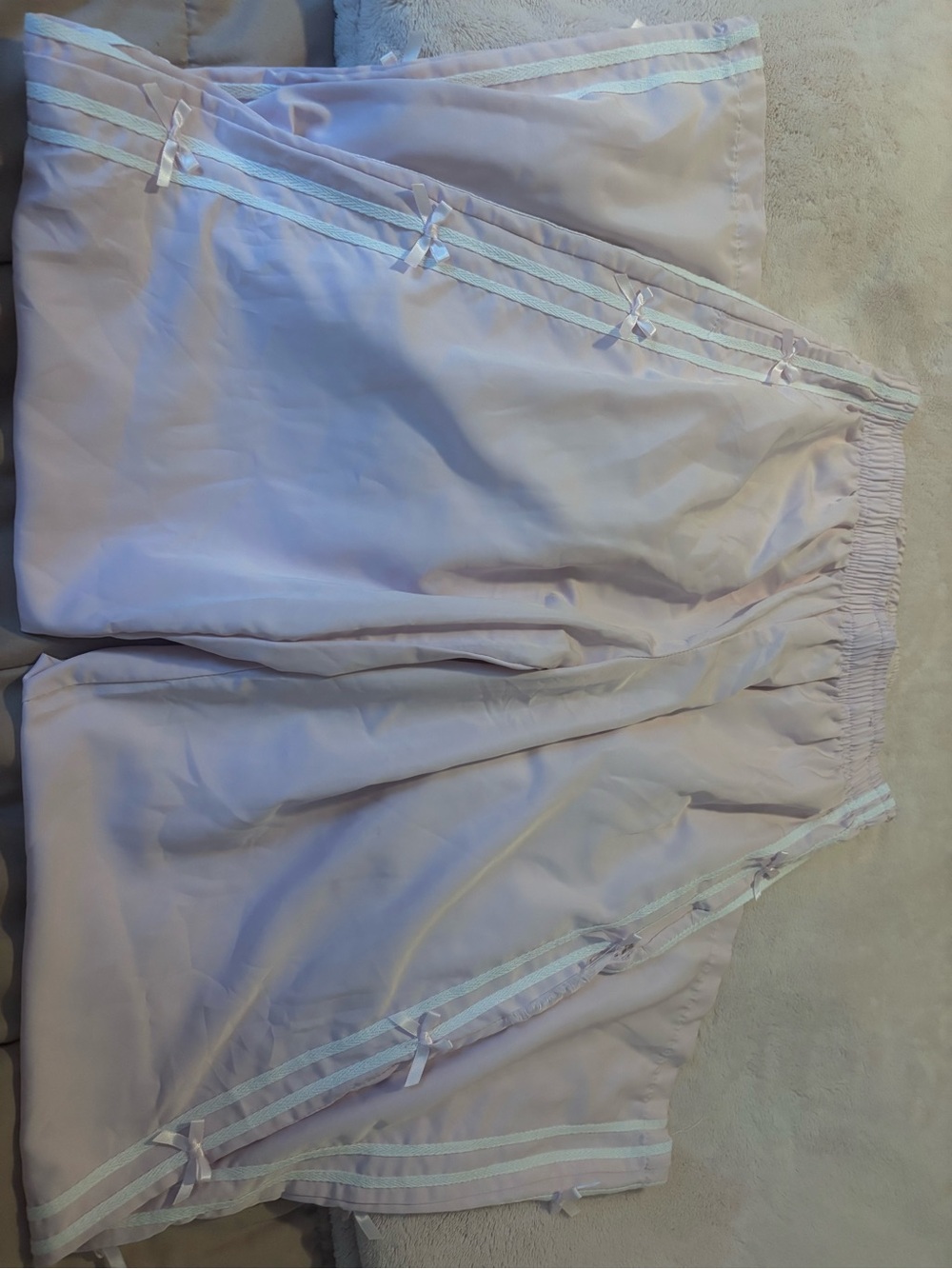 Wide Leg Bow polyester pants